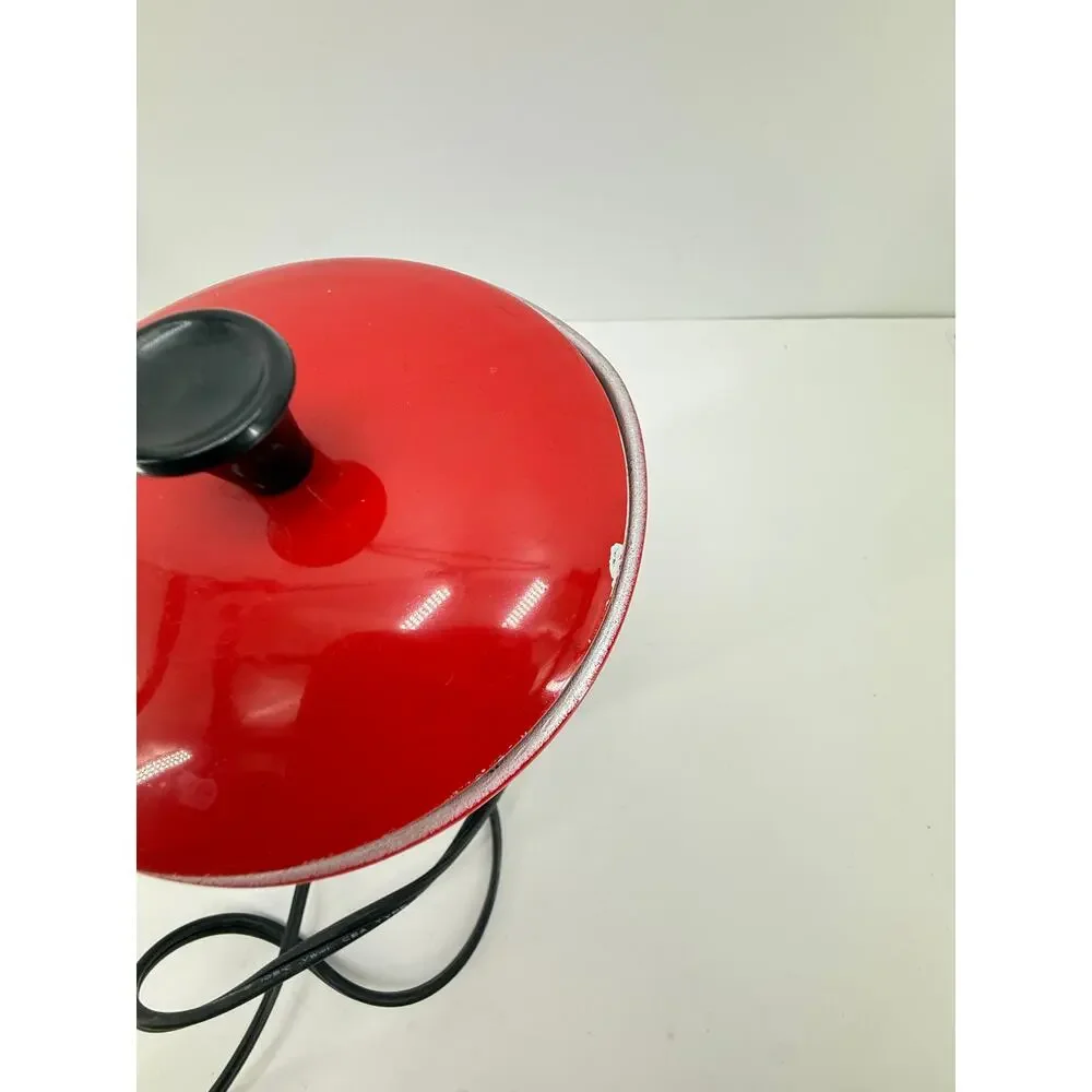 Vintage Electric Hot Pot Red Black 400W Mini Cooker Warmer Model 3C 402 Taiwan